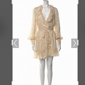 Zimmermann Cream Long Sleeve Dress